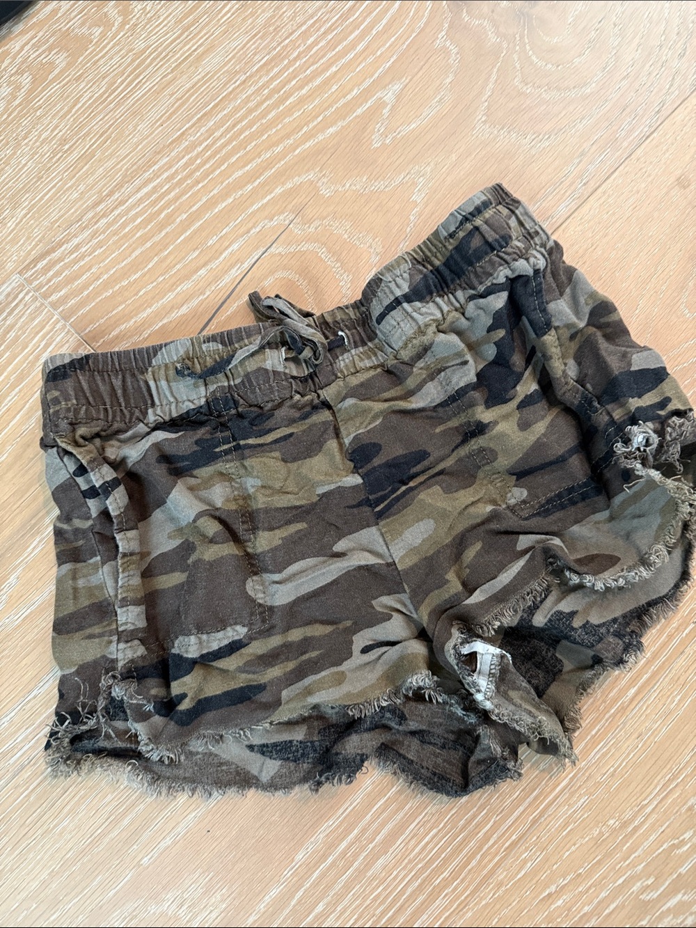 Camo Print Women's Drawstring lightweight Shorts Express Size XS